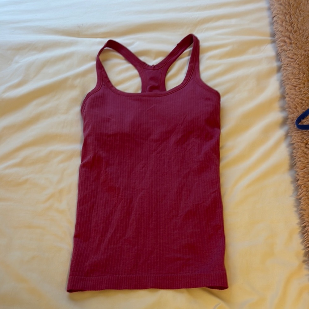 Lululemon Dark Pink Ebb to Street tank